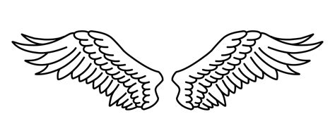 Free vector angel wings line art style 15737107 Vector Art at Vecteezy