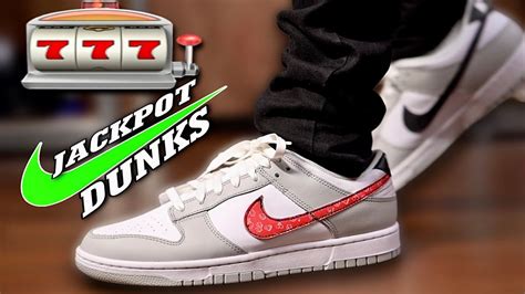 What’s Under These?? Nike Dunk Low SE JACKPOT GREY FOG Review, On Foot, & Swoosh Reveal - YouTube