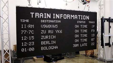 Replicating Train Station Split-Flap with Flip-Discs (Flipdots) - YouTube