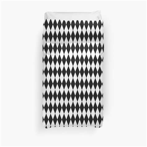 "Black And White Diamond Pattern" Duvet Covers by biglnet | Redbubble