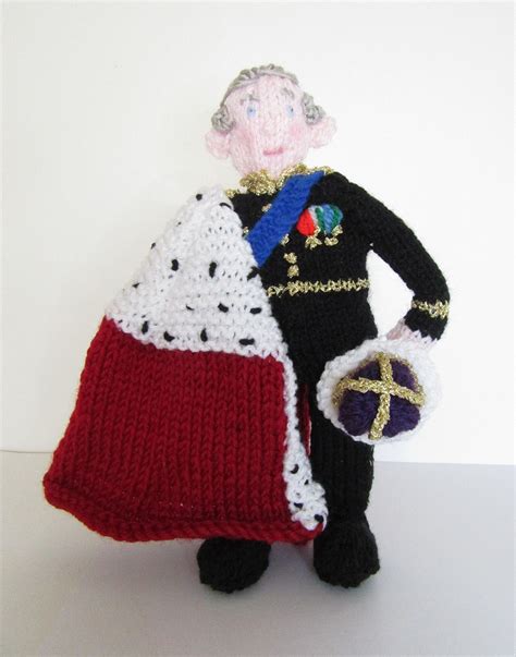 KNITTING PATTERN Pdf King Charles III Royal Coronation Doll With Robe ...