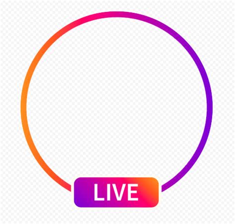 Round Instagram Live Streaming Social Media Icon CityPNG | Download FREE HD PNG Images | Social ...