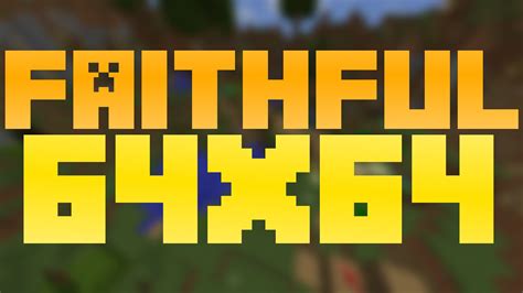 Faithful 64×64 Resource Pack for Minecraft 1.10/1.9.4, 1.8.9, 1.10.2