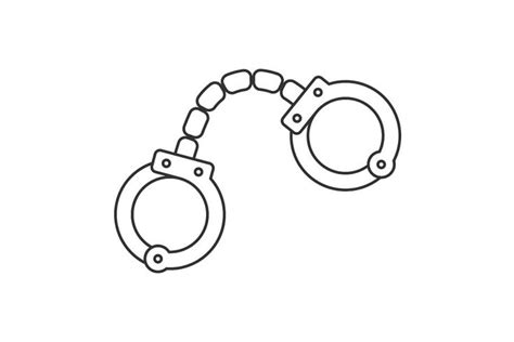 Handcuffs icon | Handcuffs, Handcuffs drawing, Line icon