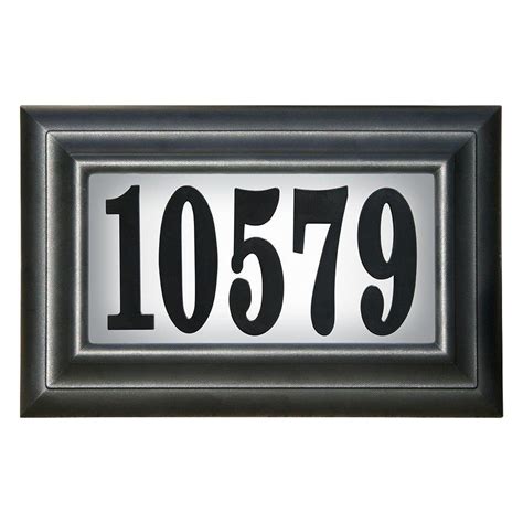 QualArc Edgewood Classic Lighted Address Plaque-LTP-1304-LED - The Home ...