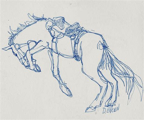 Bucking Horse Drawing at GetDrawings | Free download