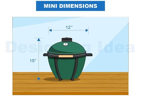 Big Green Egg Dimensions (Small, Med, Large & XL Grill Sizes ...