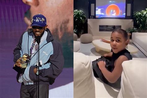 Kendrick Lamar's Daughter Reacts to His Grammy Award Speech - XXL