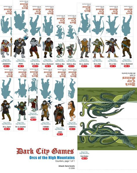 Dungeons And Dragons Printable Miniatures