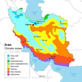 Iran Climate Zones (Iran Geography, n.d. Archive of Fanack 1 ...