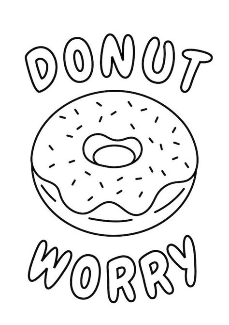 28 Super Fun Printable Donut Coloring Pages - Our Mindful Life