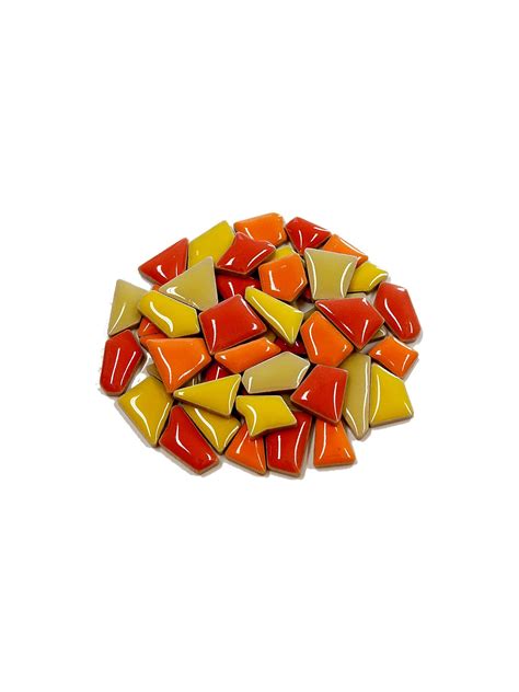 Flip mosaic tiles ceramic MINI red mix, 3,49