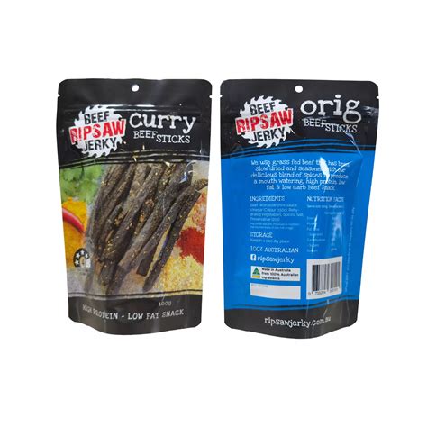 Beef Jerky Bags - Colorful Packaging