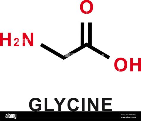 Glycine chemical formula. Glycine chemical molecular structure. Vector illustration Stock Vector ...