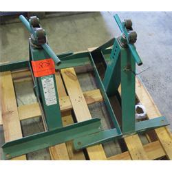 Pair of Greenlee 683 Screw Type Reel Stands