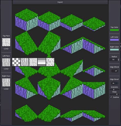 Progress on my Isometric Tileset Generator! (100% Godot, 100% 2D) : godot