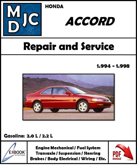 Honda Accord 1994 - 1998 | MDJC - MANUALES DE TALLER