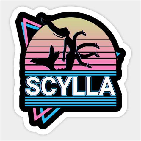 Scylla Skylla Ancient Greek Mythology Retro - Scylla - Sticker | TeePublic