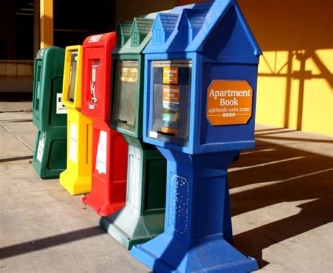 Colorful Newspaper Boxes – Photos Public Domain