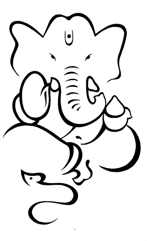 Lord Ganesha Drawings Simple