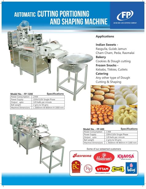 Rasgulla Making Machine Exporter, Manufacturer, Supplier in Faridabad ...