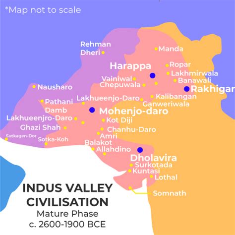 Indus Valley Civilization Outline Map