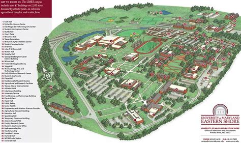 The UMES campus as six dorms for incoming freshmen; an outdoor track ...