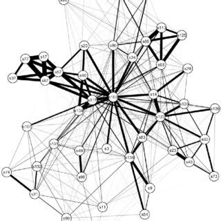 Averaged TMFG network of somatoform symptoms based on mean edges ...