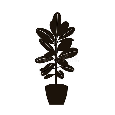 Silhouette Potted Plant Clipart - img-user