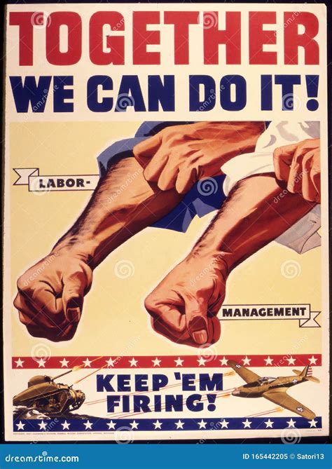 Patriotic Wartime Poster In Big Resolution - Propaganda Editorial Photo ...