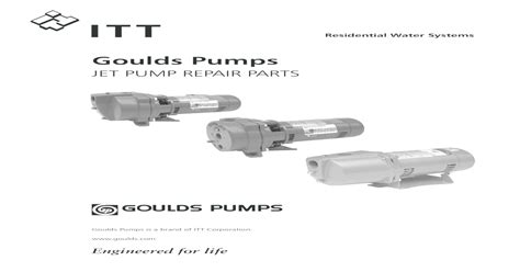 Goulds Pumps Jet Pump Repair Parts (1)