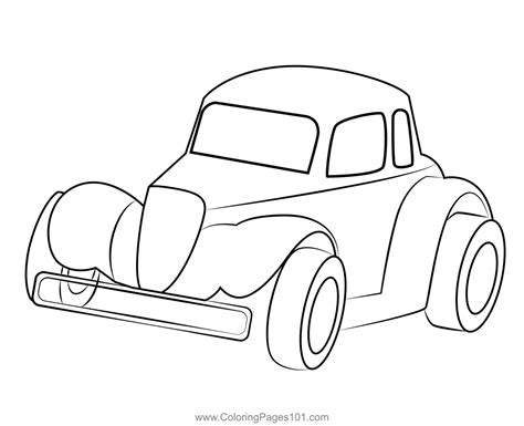 Old Classic Car Coloring Page for Kids - Free Vintage Cars Printable ...