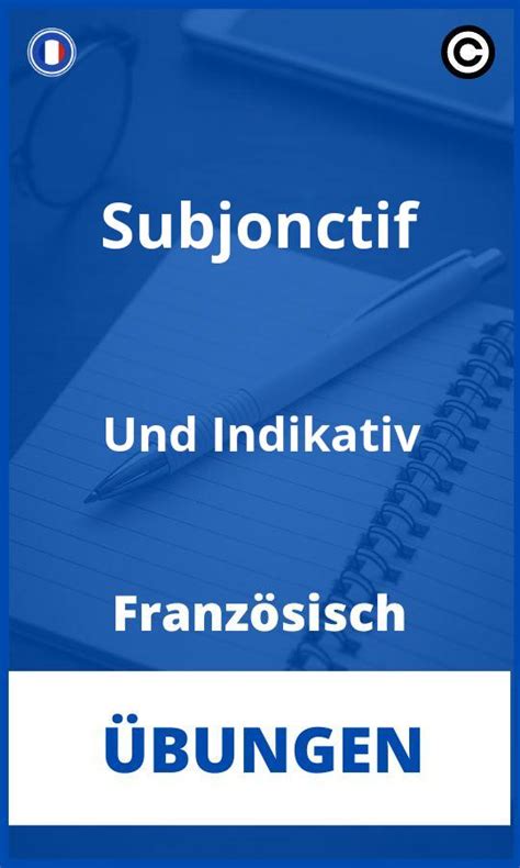 Subjonctif Und Indikativ Übungen PDF Französisch