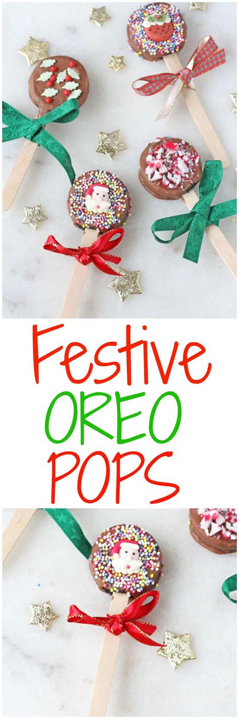 Christmas Oreo Pops - My Fussy Eater