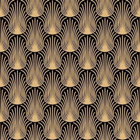 Premium Vector | Art deco gold seamless pattern