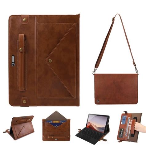 For Microsoft Surface Pro 8 Envelope Solid Color Leather Tablet Case (Brown) – Alexnld.com