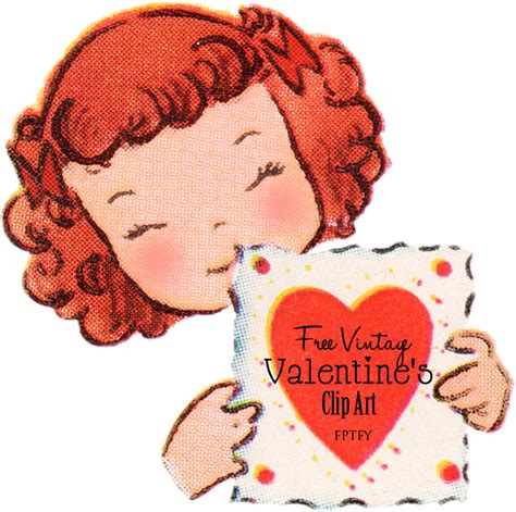 Free Vintage Valentines Day Clip Art - Free Pretty Things For You