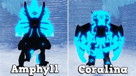 Coralina vs Amphyll Comparison - Roblox Dragon Adventures - YouTube