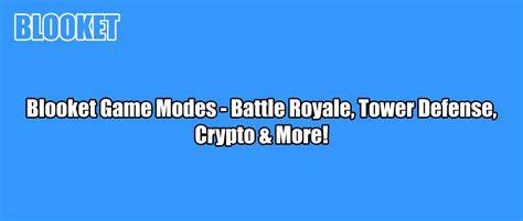 Blooket Game Modes - Battle Royale, Tower Defense, Crypto & More!
