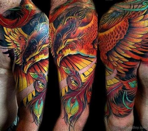 Fantastic Phoenix Tattoo On Half Sleeve | Tattoo Designs, Tattoo Pictures