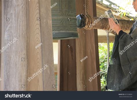 Buddhist Temple Bell Ringing By Monk Stock Photo 657228895 | Shutterstock