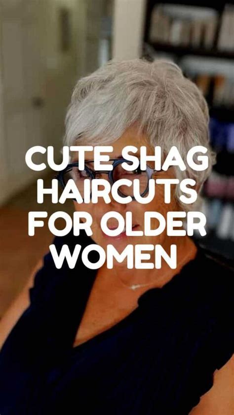 Easy hairstyle for short hairwomen over 50 | Short shag haircuts, Short ...