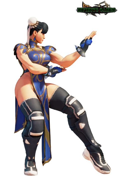 Chun-Li (Training Costume) Render by DENDEROTTO on DeviantArt