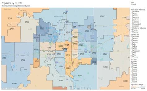 Visualization: Zip code populations