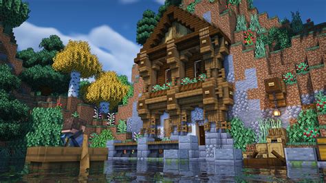 An Easy Step by Step Minecraft Mountain House Tutorial! in 2021 ...