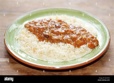 Chilli with Rice Stock Photo - Alamy