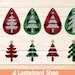 Christmas Tree Earring Svg Xmas Teardrop Earrings Faux - Etsy