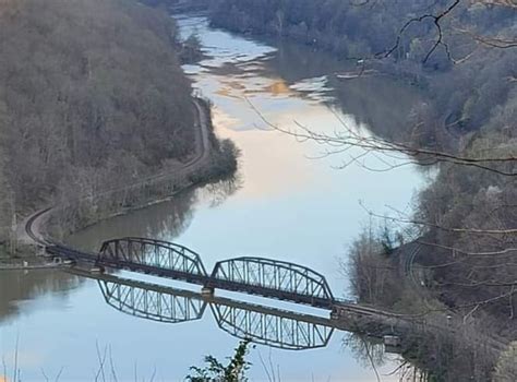 Industrial History: C&O Hawks Nest RR Bridge over New River near Ansted, WV