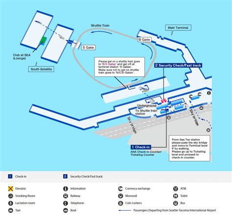 Seattle Tacoma Airport Map