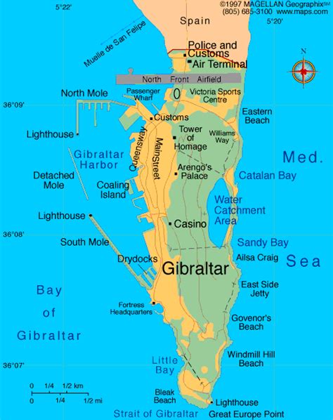 Gibraltar Atlas: Maps and Online Resources | Infoplease.com | Map of gibraltar, Spain travel ...